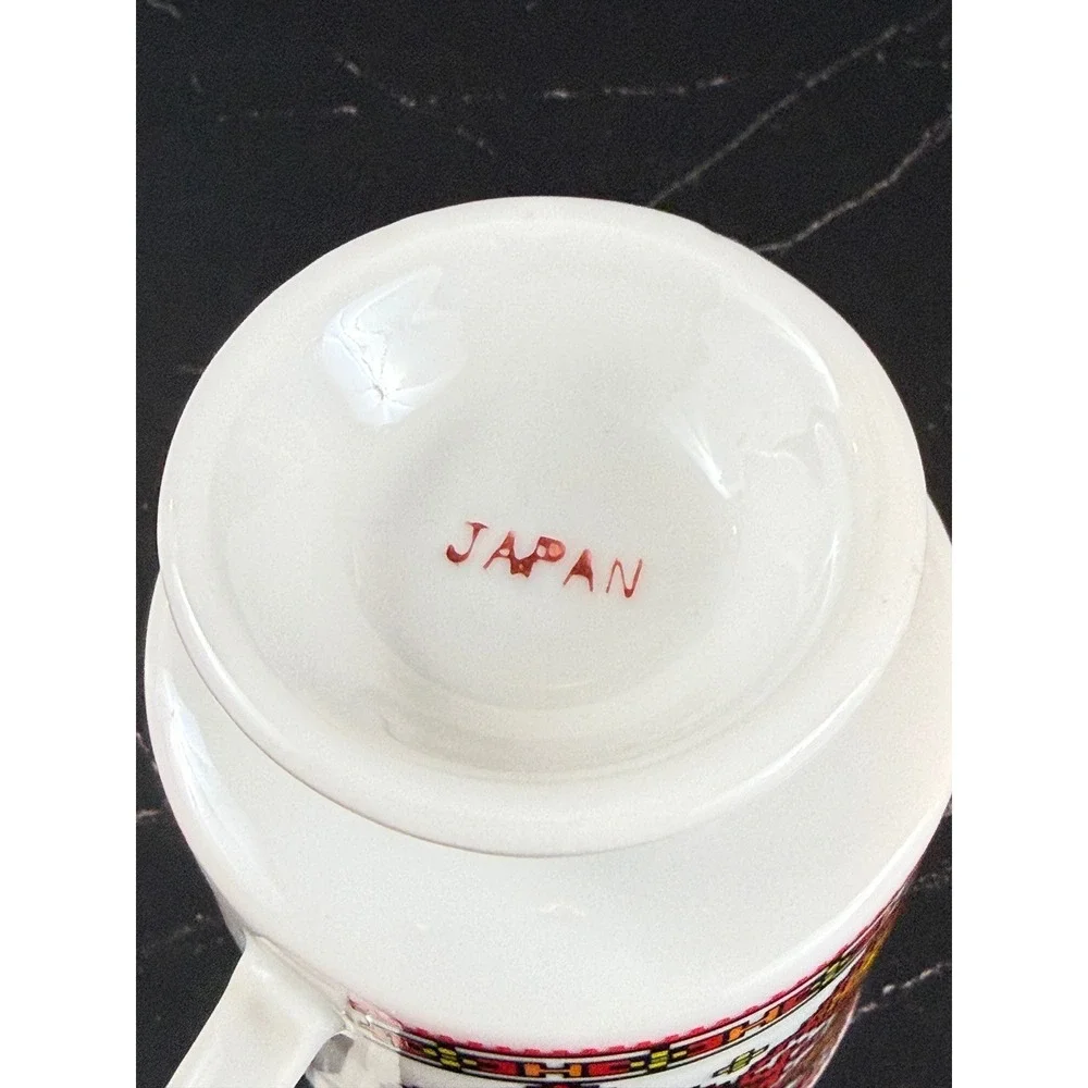 Vintage Delta Import Chicago Porcelain Tea‎ Cup Ukrainian Pattern EUC!